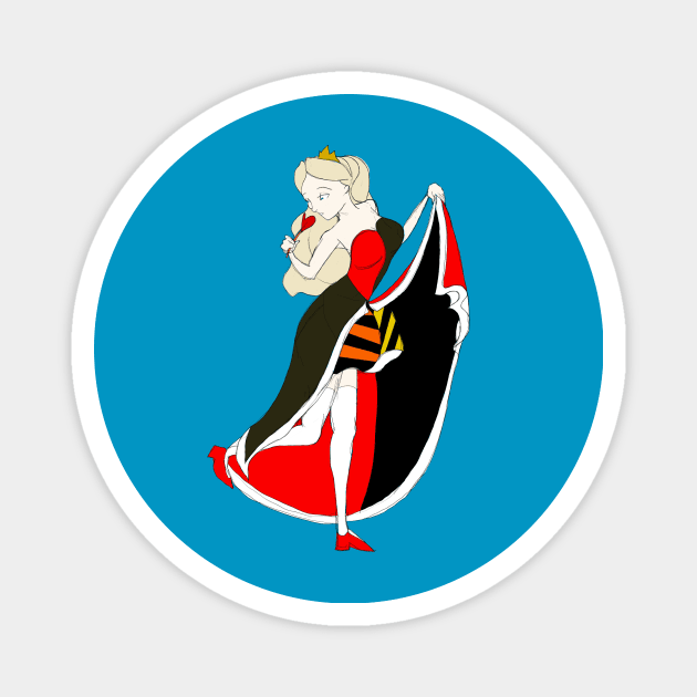 Queen Alice of Wonderland Magnet by KP's Door